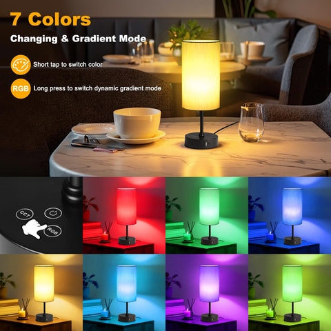 Unicozin table lamp provides three temperatures for warm to cool scenes.