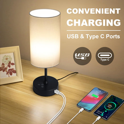 Unicozin table lamp bedside scene demonstrates versatile nightstand lighting