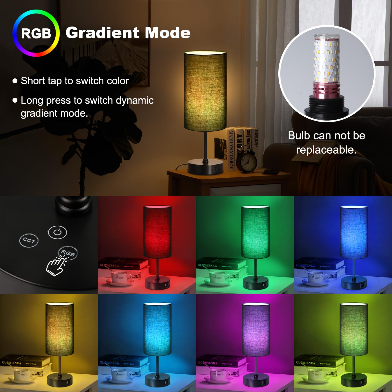 Unicozin lamp with stepless dimming for precise brightness control