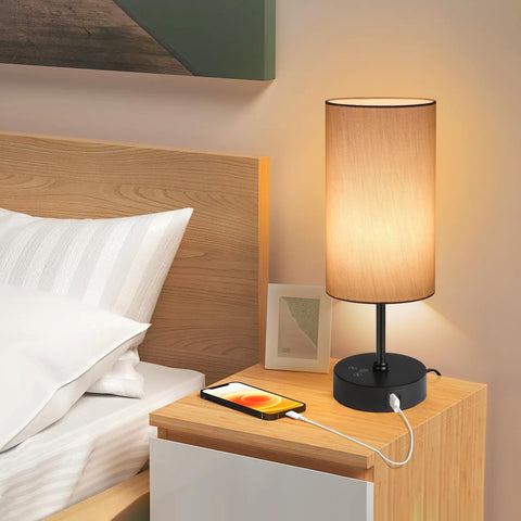 Unicozin table lamp uses a built-in 9W LED delivering 800 lumens.
