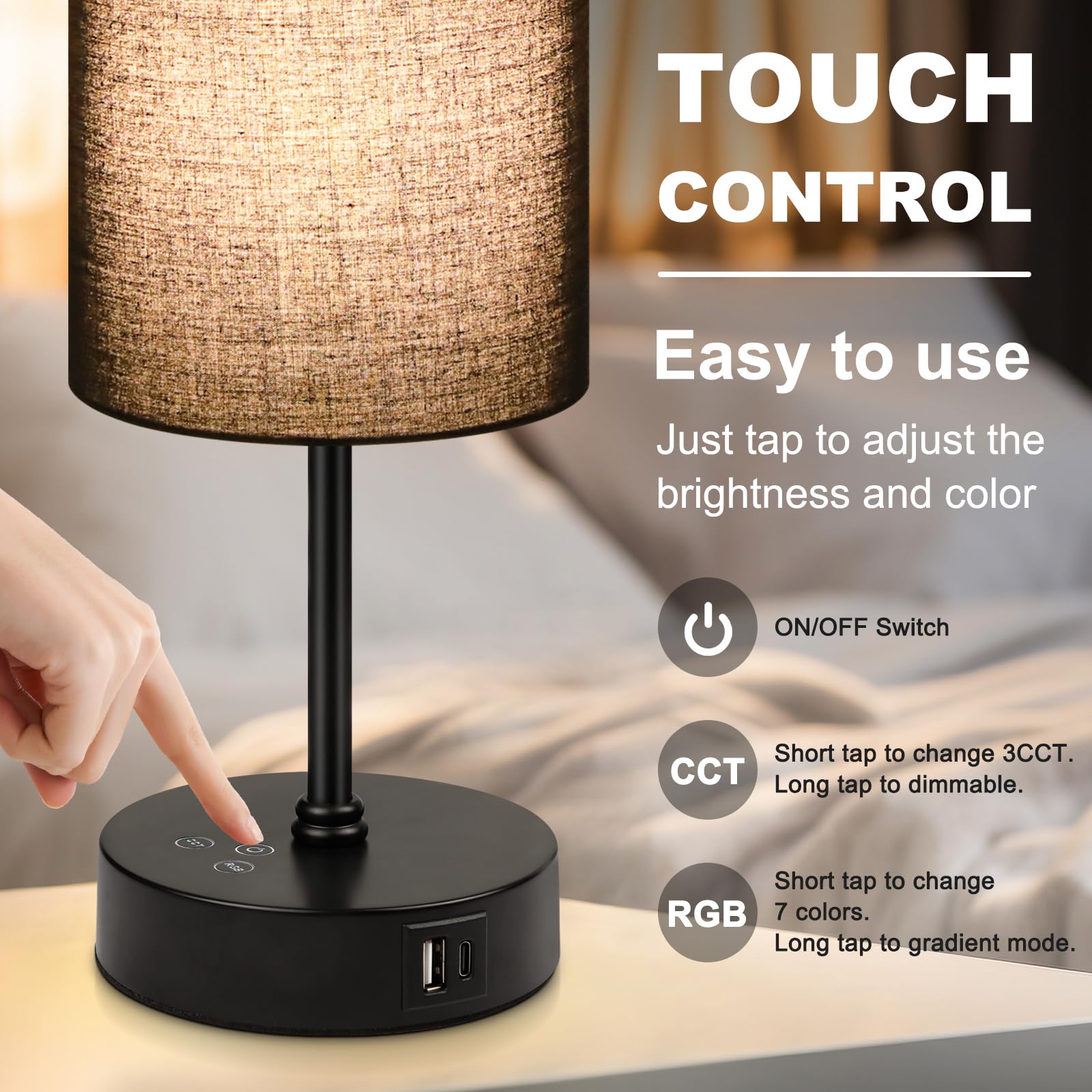 Unicozin table lamp ideal for home office and bedroom setups