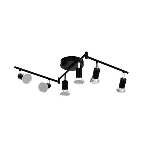 Unicozin track heads rotate 270° horizontally and 90° vertically for flexible angles.