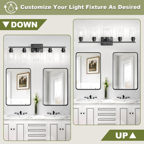 Unicozin 33-inch vanity light fits most mirrors for balanced illumination.