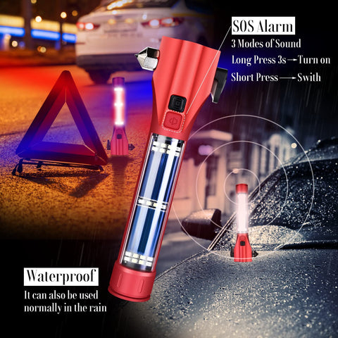 Unicumoo flashlight with a strong magnet for hands-free lighting on metal surfaces.
