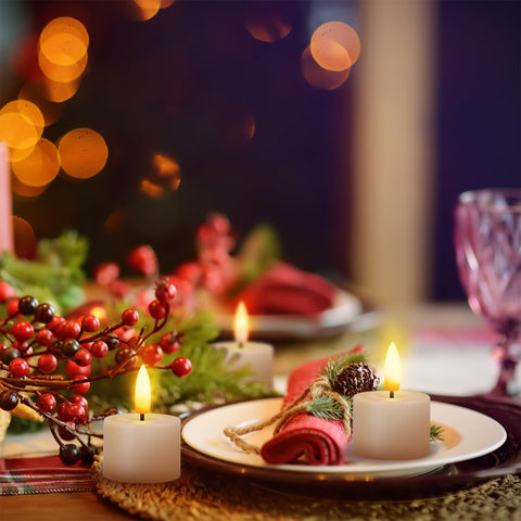 UniEasy warm-glow tea light creates cozy ambiance at home