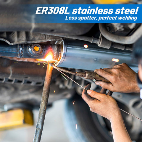 UNIFAMILY ER308L rod demonstrates low splatter for easier weld cleanup