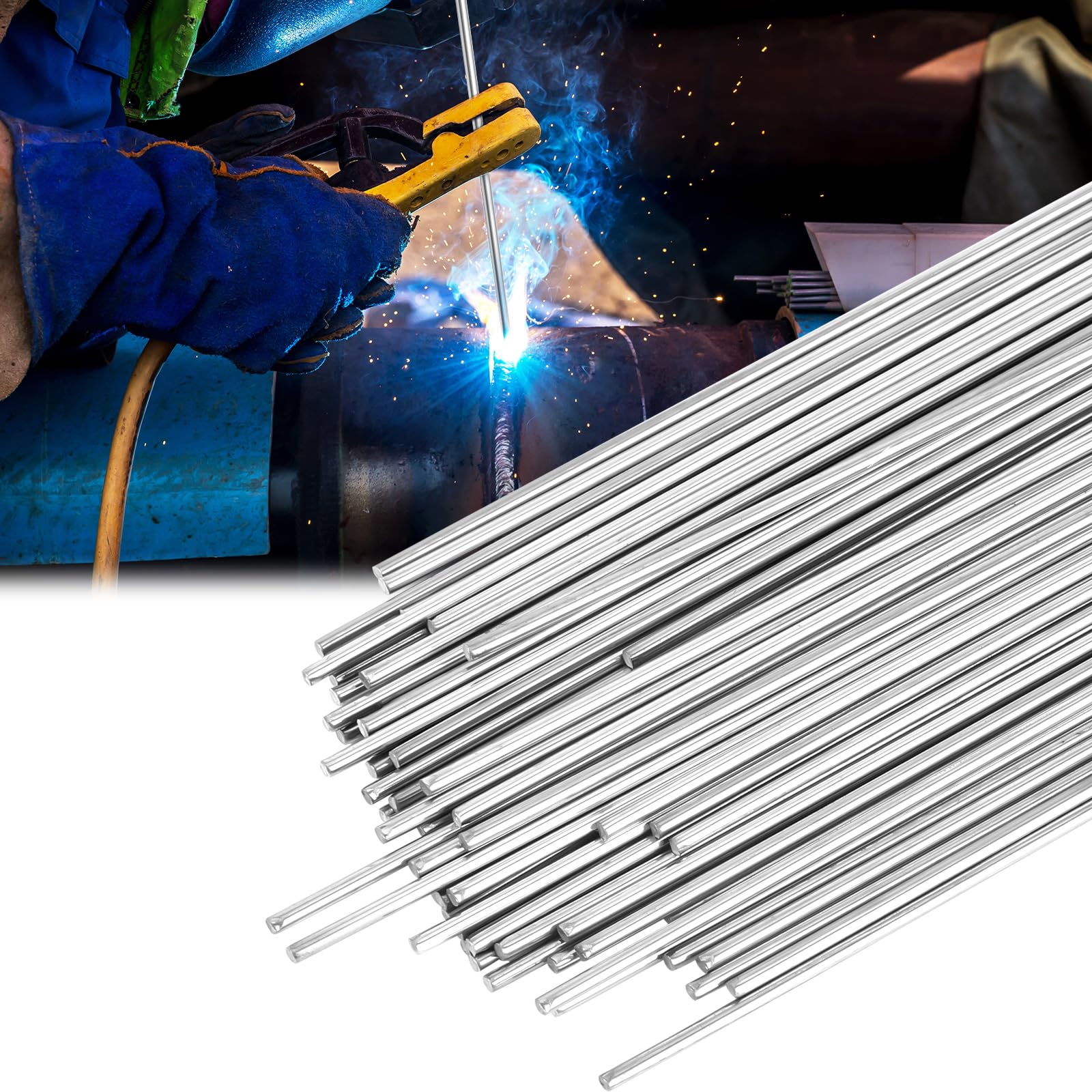 UNIFAMILY ER308L TIG welding rod close-up for smooth welds and durability