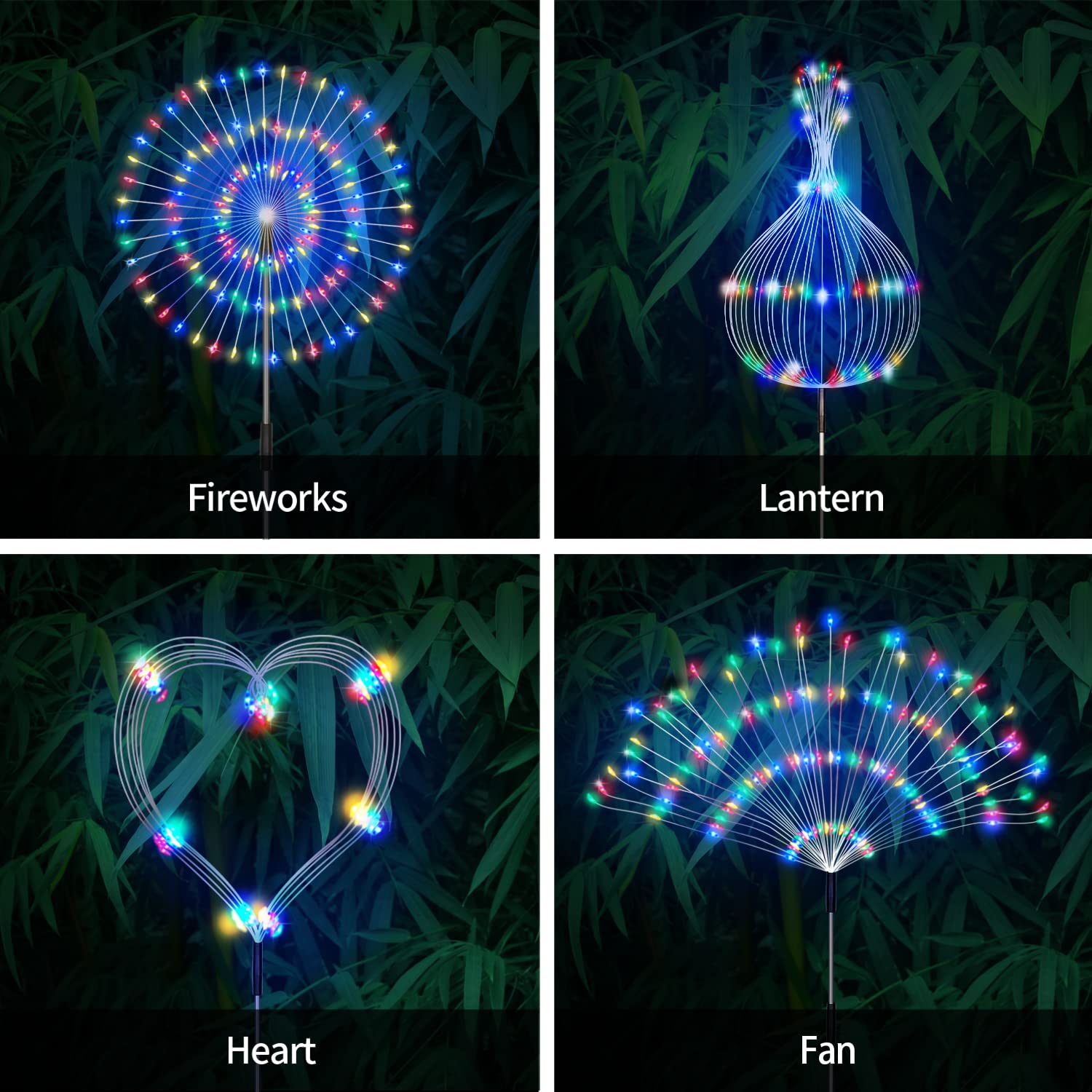 Unihoh 120 LED beads provide bright, flexible accents for beds and lawns
