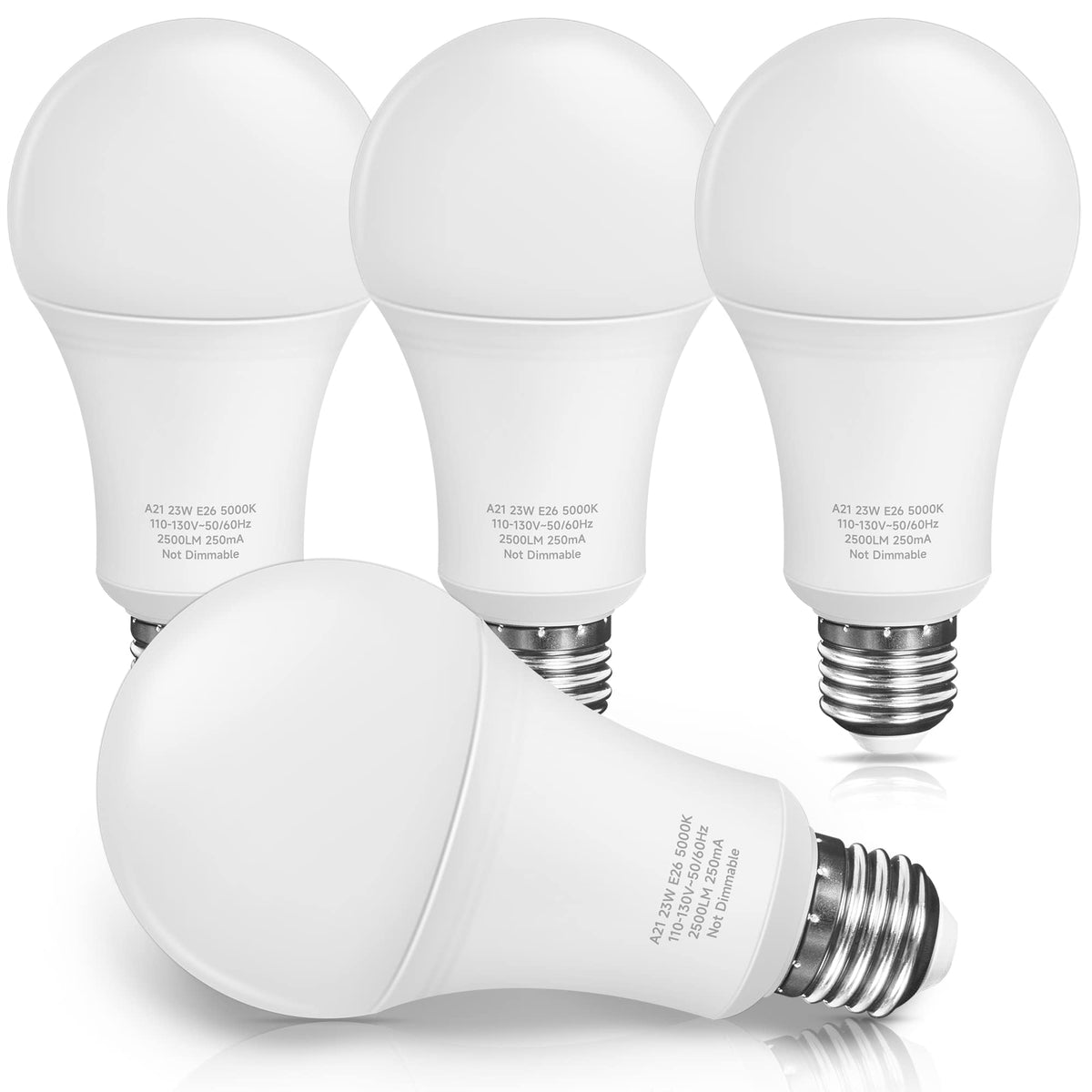 UNILAMP 4-pack front view showing ready-to-install bulbs