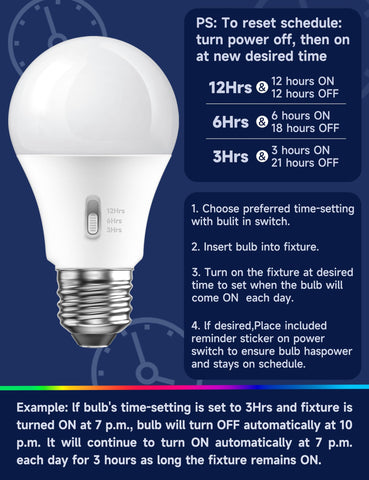 UNILAMP automatic on/off security light bulb improves nighttime visibility