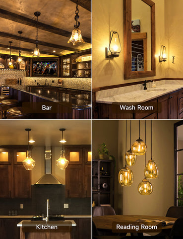 UNILAMP Edison bulbs 360-degree glow for ambient illumination