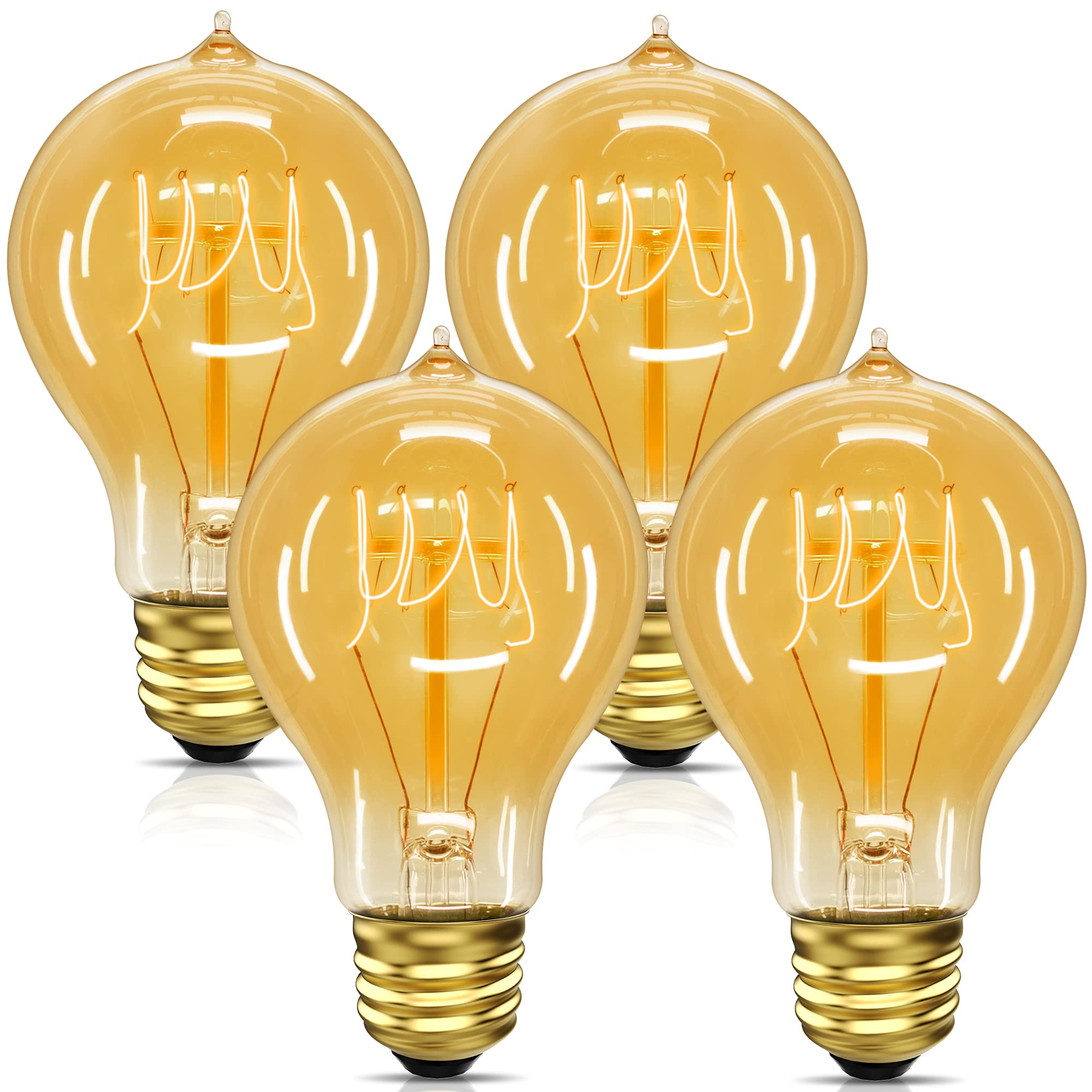 UNILAMP Edison bulbs 40W filament close-up for warm vintage ambiance