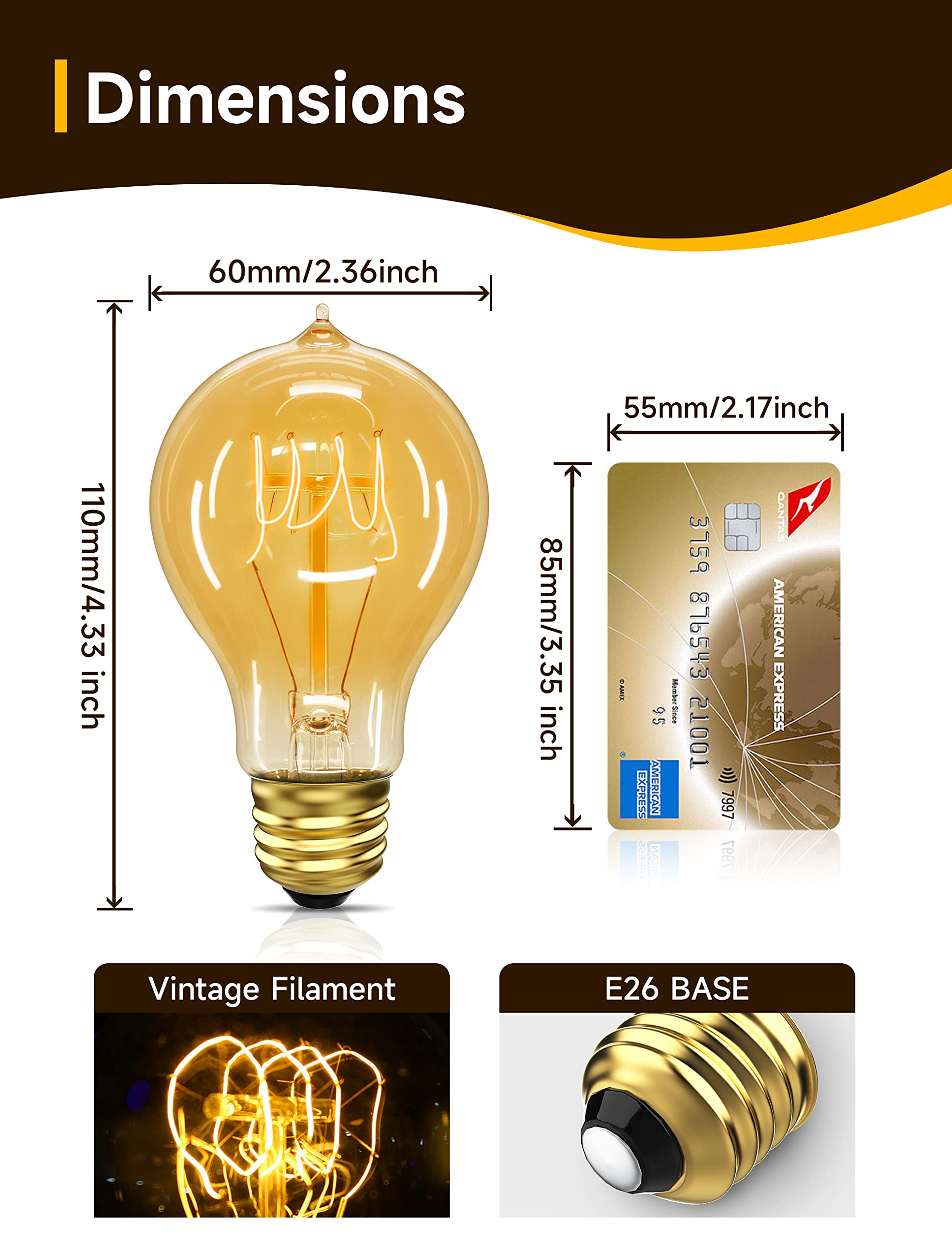 UNILAMP Edison bulbs creates decorative ambiance in rooms