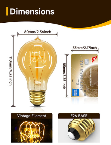 UNILAMP Edison bulbs creates decorative ambiance in rooms