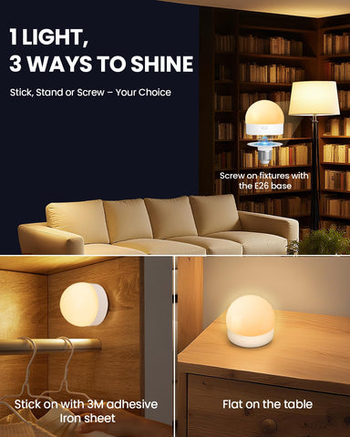 UNILAMP magnetic-base puck light for versatile mounting