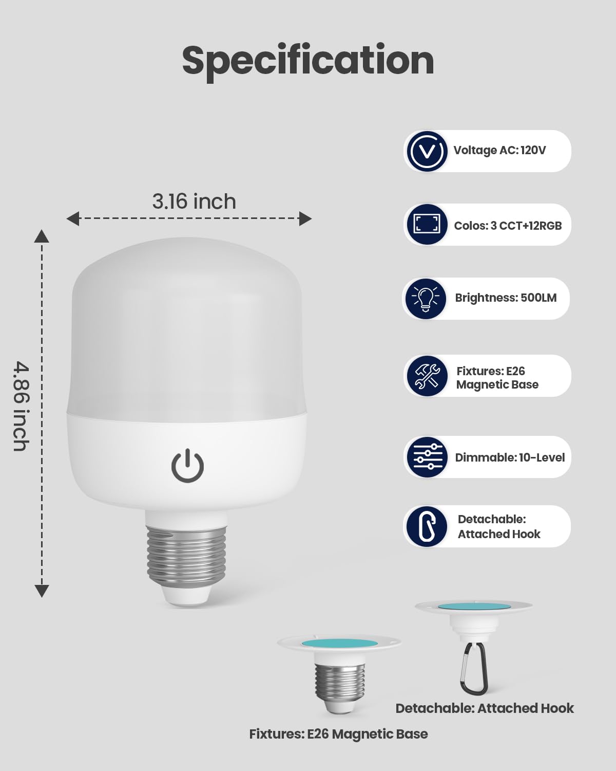 UNILAMP versatile mood lighting for indoors and outdoors during outages or camping