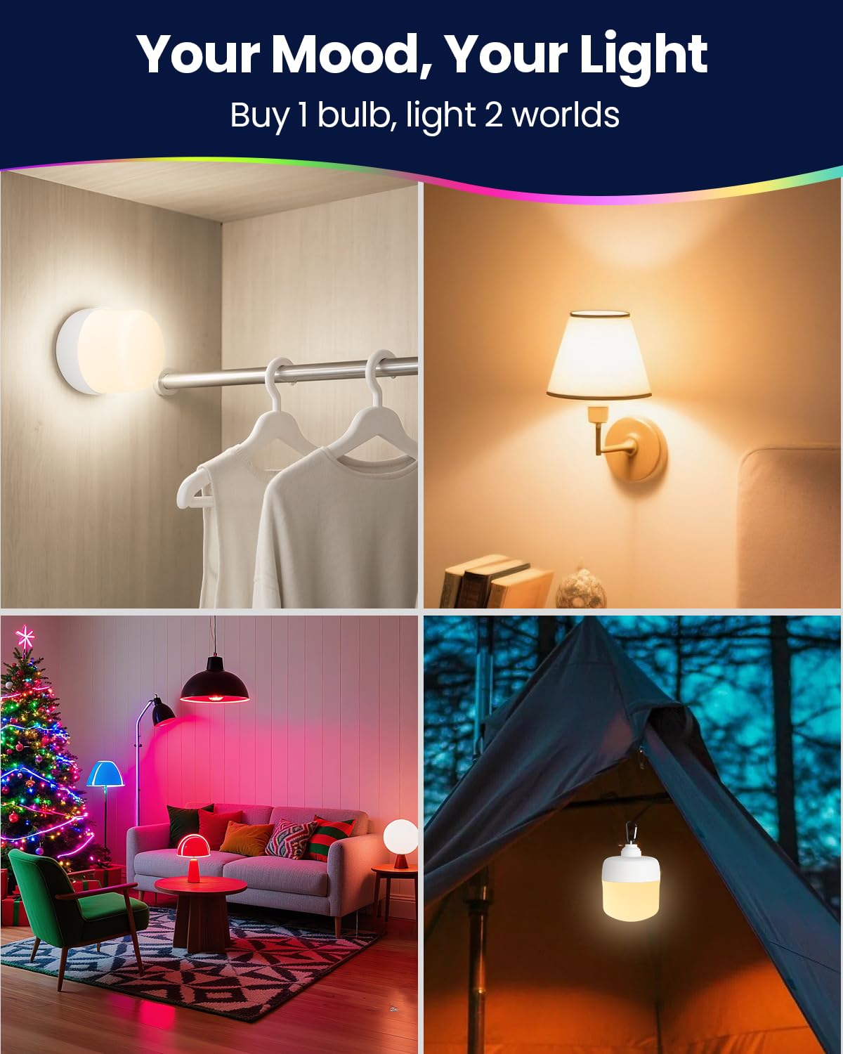 UNILAMP portable night light ideal for bedrooms and travel safety