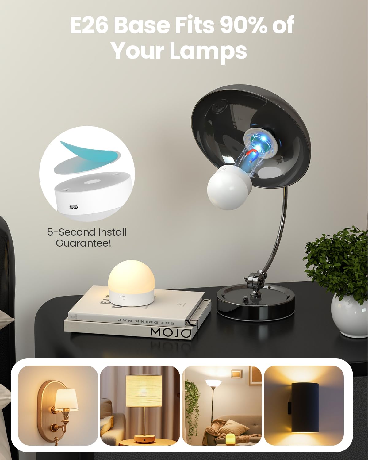 UNILAMP RGB color modes provide 12 vibrant lighting options