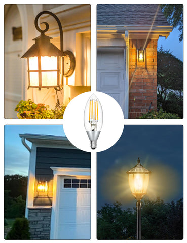 UNILAMP Vintage Edison filament glow enhances retro charm.