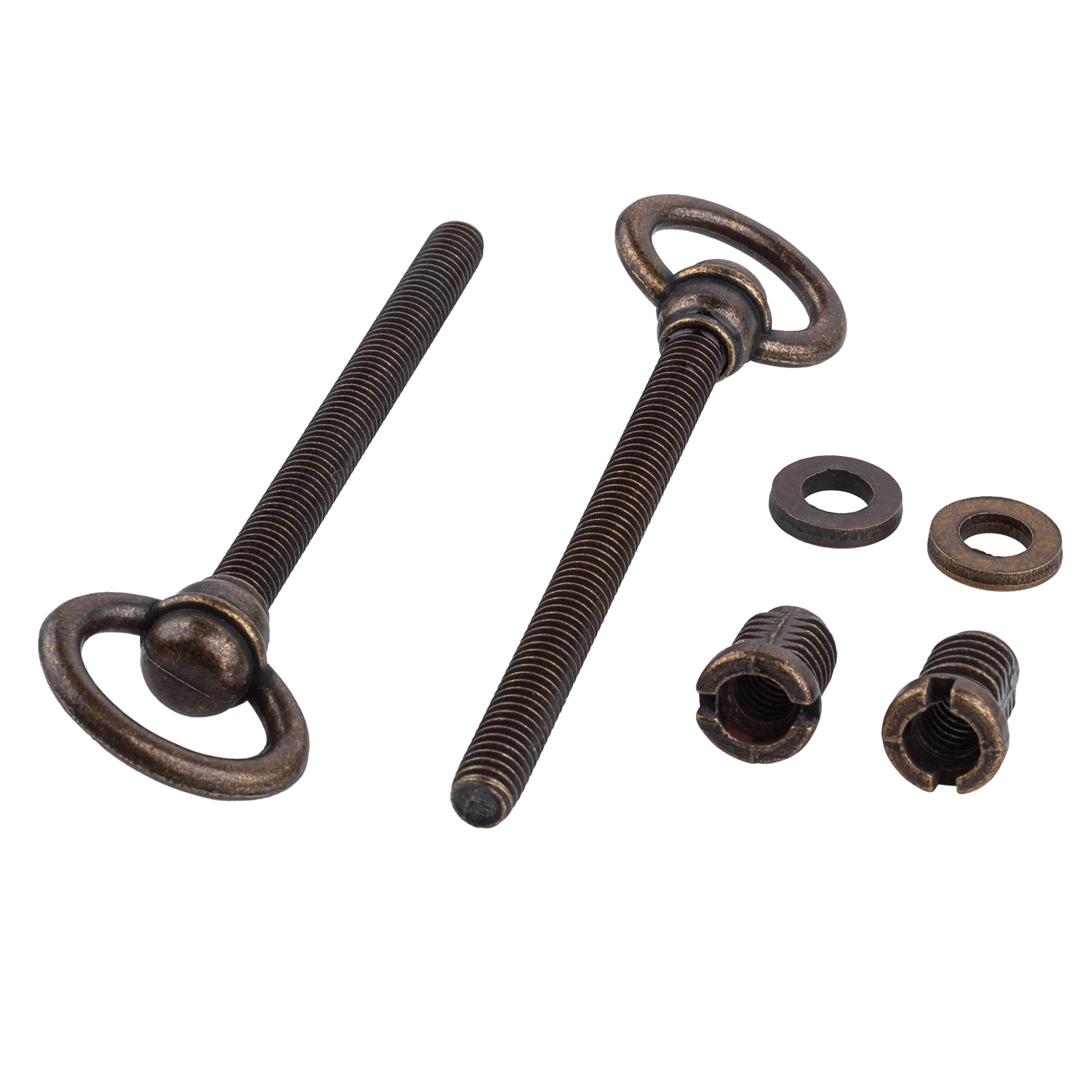 UNIQANTIQ cheval mirror mounting hardware for swivel hinges