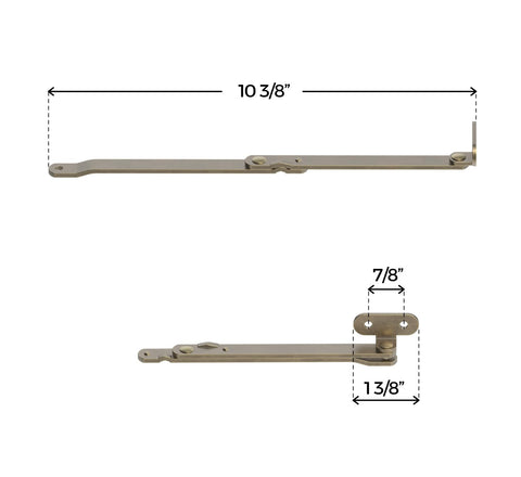 UNIQANTIQ antique brass finish detail adds classic hardware appeal
