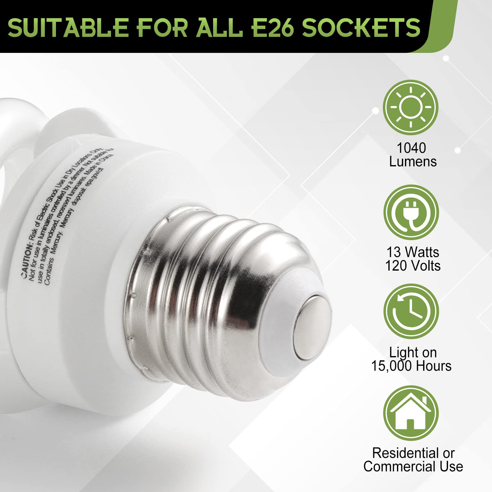 UNITEDLUX 1040 lumens for bright, even illumination in rooms