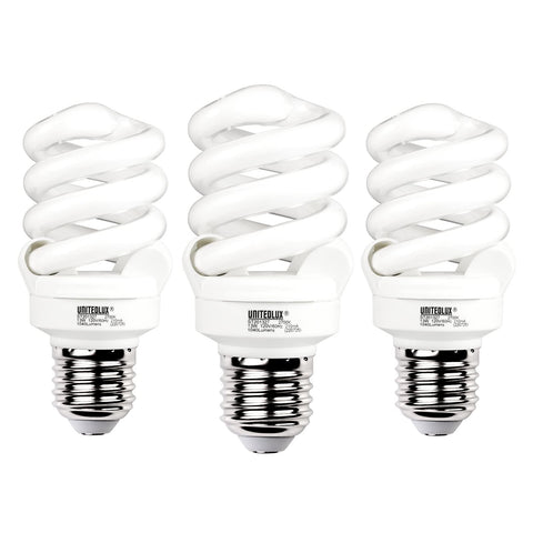 UNITEDLUX CFL spiral 13W 3-pack in lamp for energy-efficient lighting