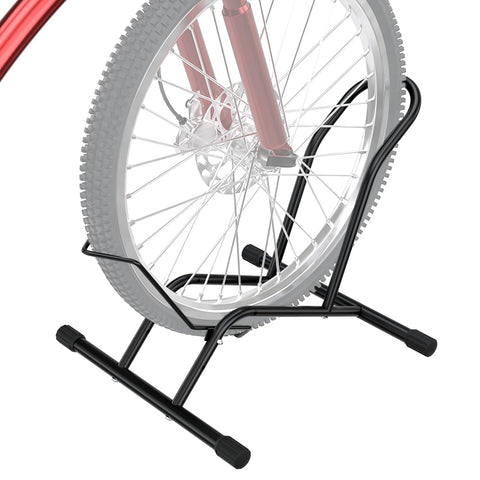 UNITEDPOWER bike floor stand front view, versatile wheel support for various bikes.