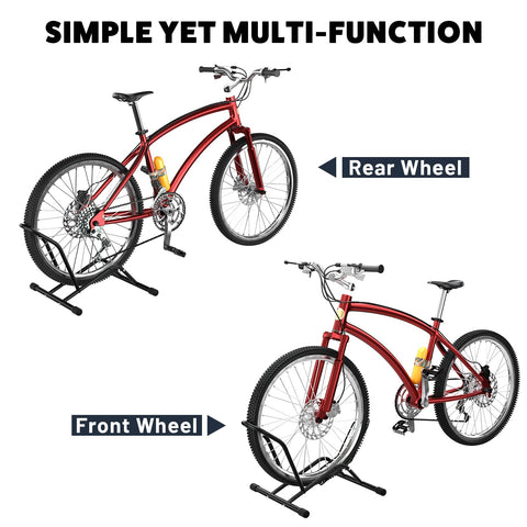 UNITEDPOWER bike floor stand during installation highlights tool-less setup.