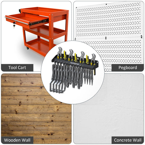 UNITEDPOWER compact garage solution for decluttering benches