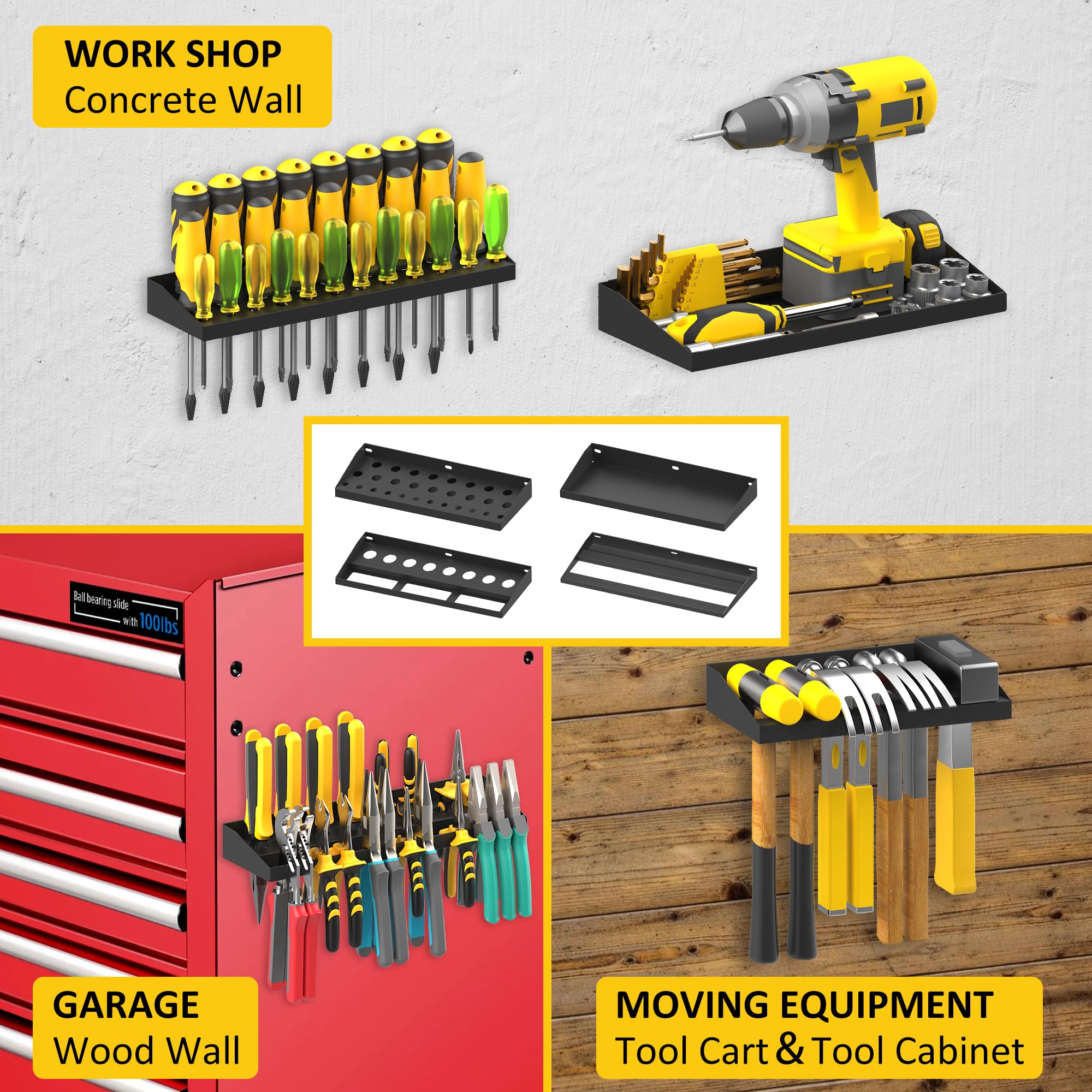 UNITEDPOWER easy-install wall mount helps transform a cluttered garage.