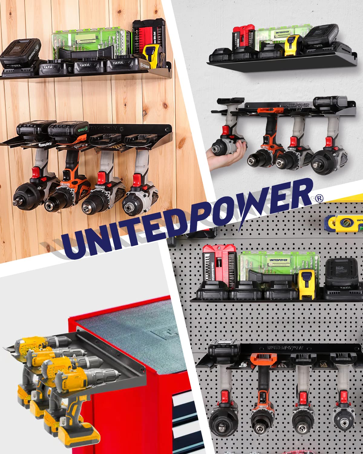 UNITEDPOWER four-drill capacity example with sturdy support