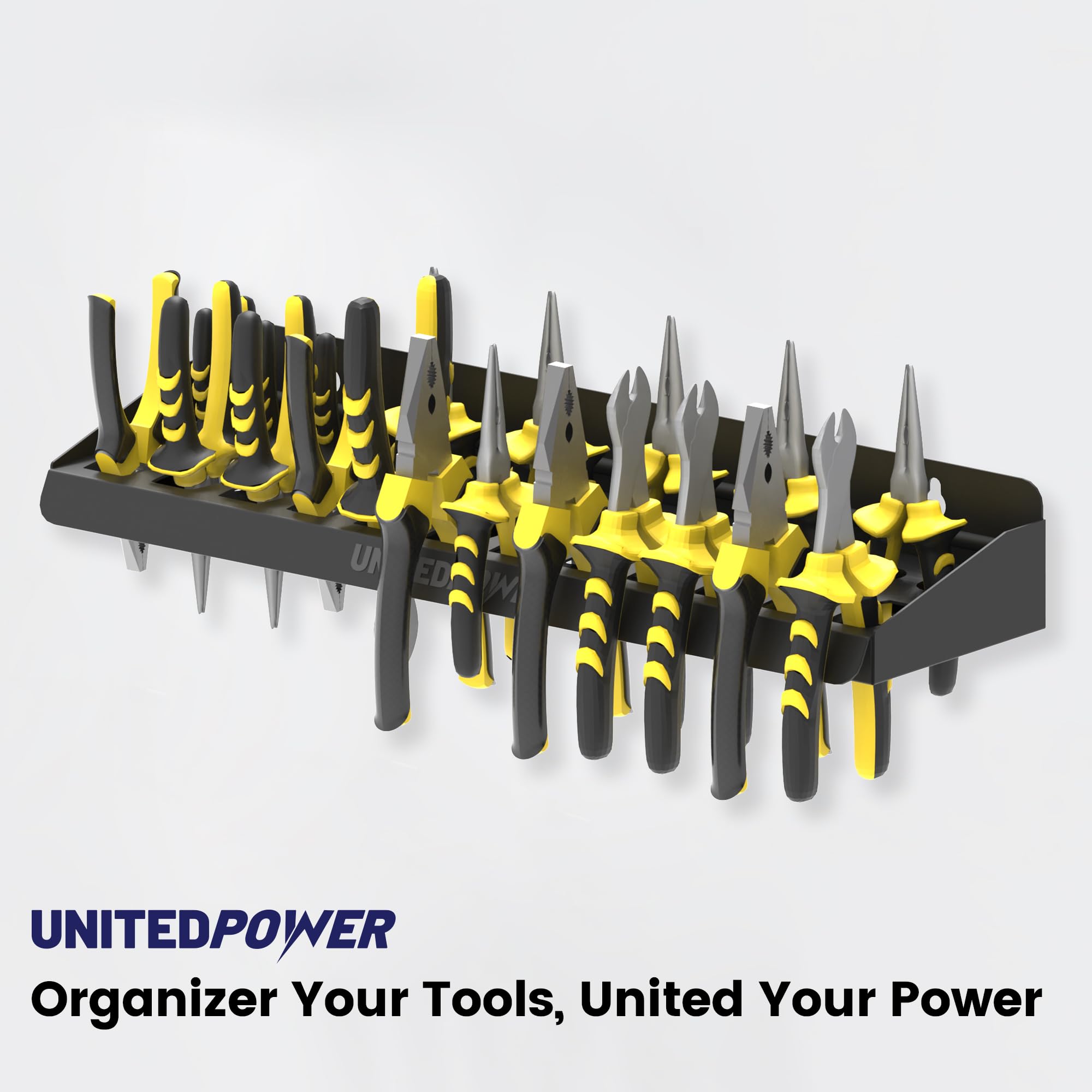 Garage tool organization solution by UNITEDPOWER for tidy storage