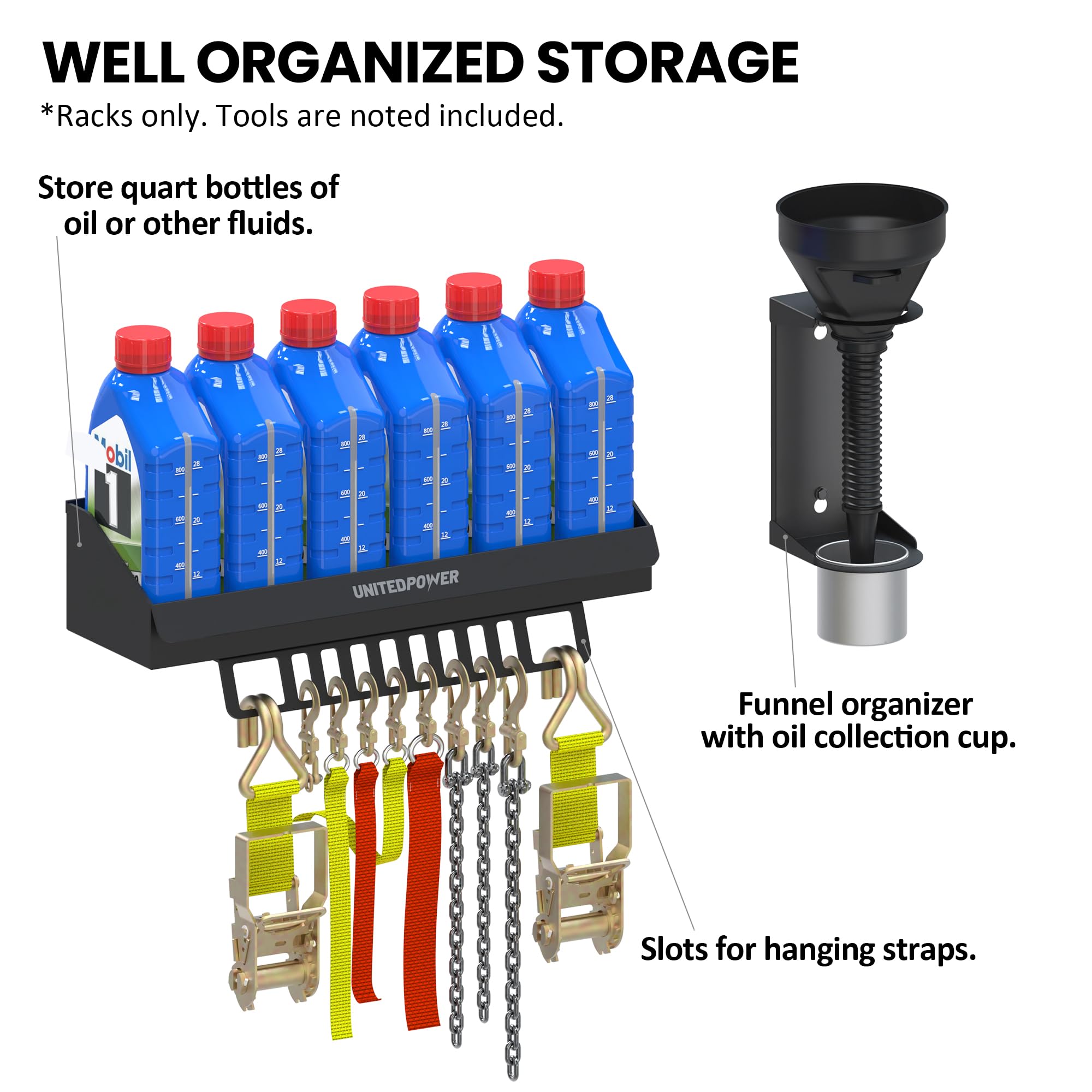 UnitedPower heavy metal construction with powder coating for lasting durability.