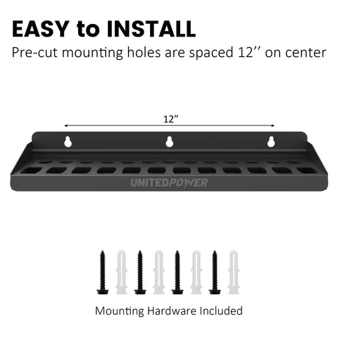 Three mounting holes and hardware for simple, no-fuss installation