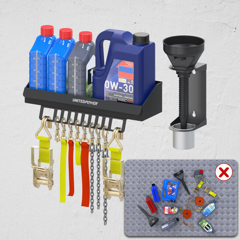 UnitedPower no-assembly wall mount with included hardware for quick installation.