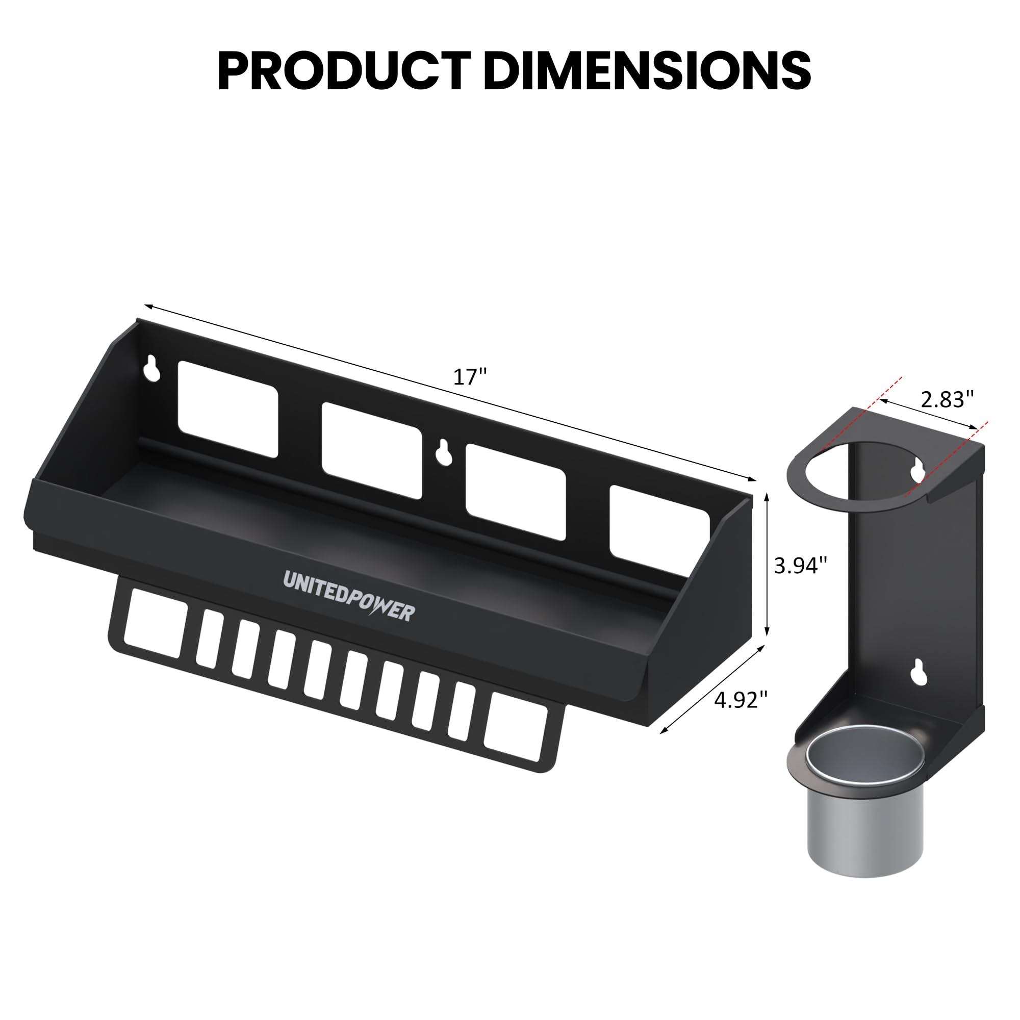 UnitedPower oil bottle funnel storage keeps the funnel handy and drains into bottles.