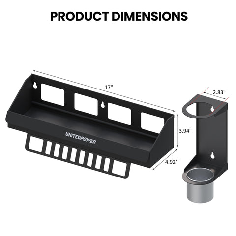 UnitedPower oil bottle funnel storage keeps the funnel handy and drains into bottles.