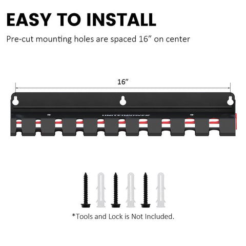 UNITEDPOWER secure pry bar storage with locking design for theft deterrence.