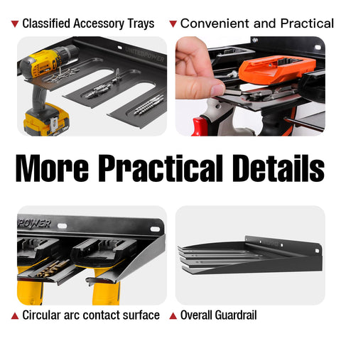 UNITEDPOWER three-dishing-trays close-up for accessories like bits and screws