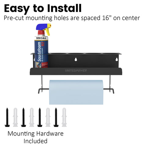 UNITEDPOWER tool organizer for garage keeps essential items within reach.
