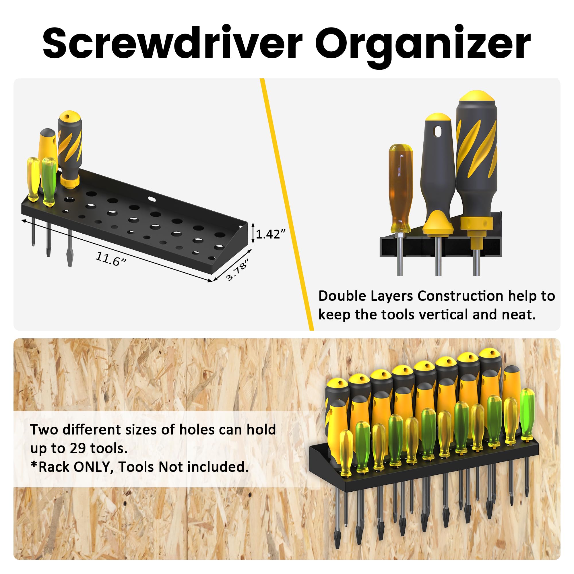 UNITEDPOWER pliers holder wall mount provides quick access during DIY repairs.