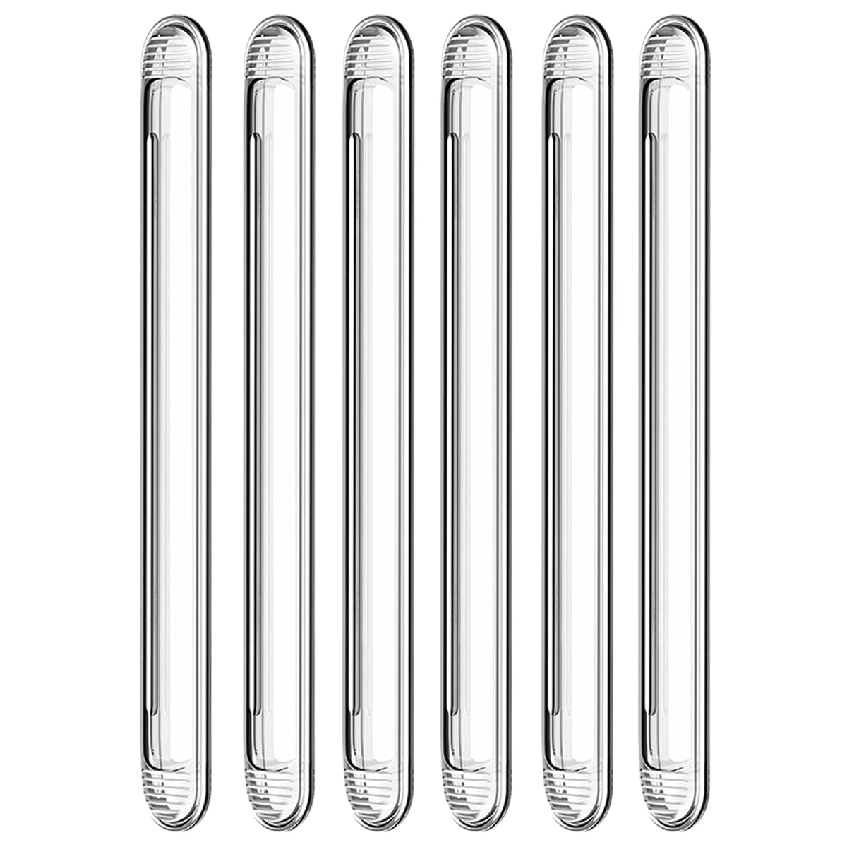 Uniticber clear long-strip bumpers protect cabinets and walls with strong adhesive support.