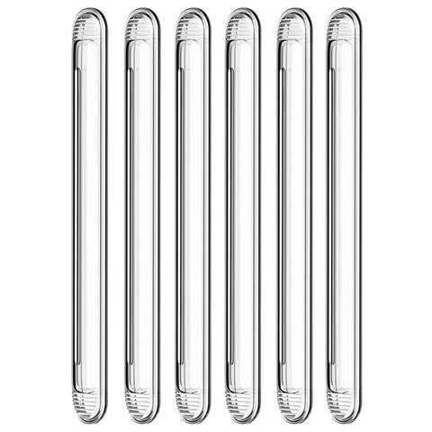 Uniticber clear long-strip bumpers protect cabinets and walls with strong adhesive support.