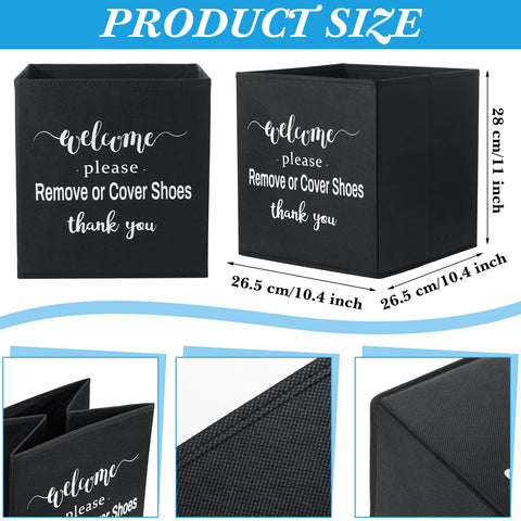 Unittype disposable black shoe covers for quick floor protection