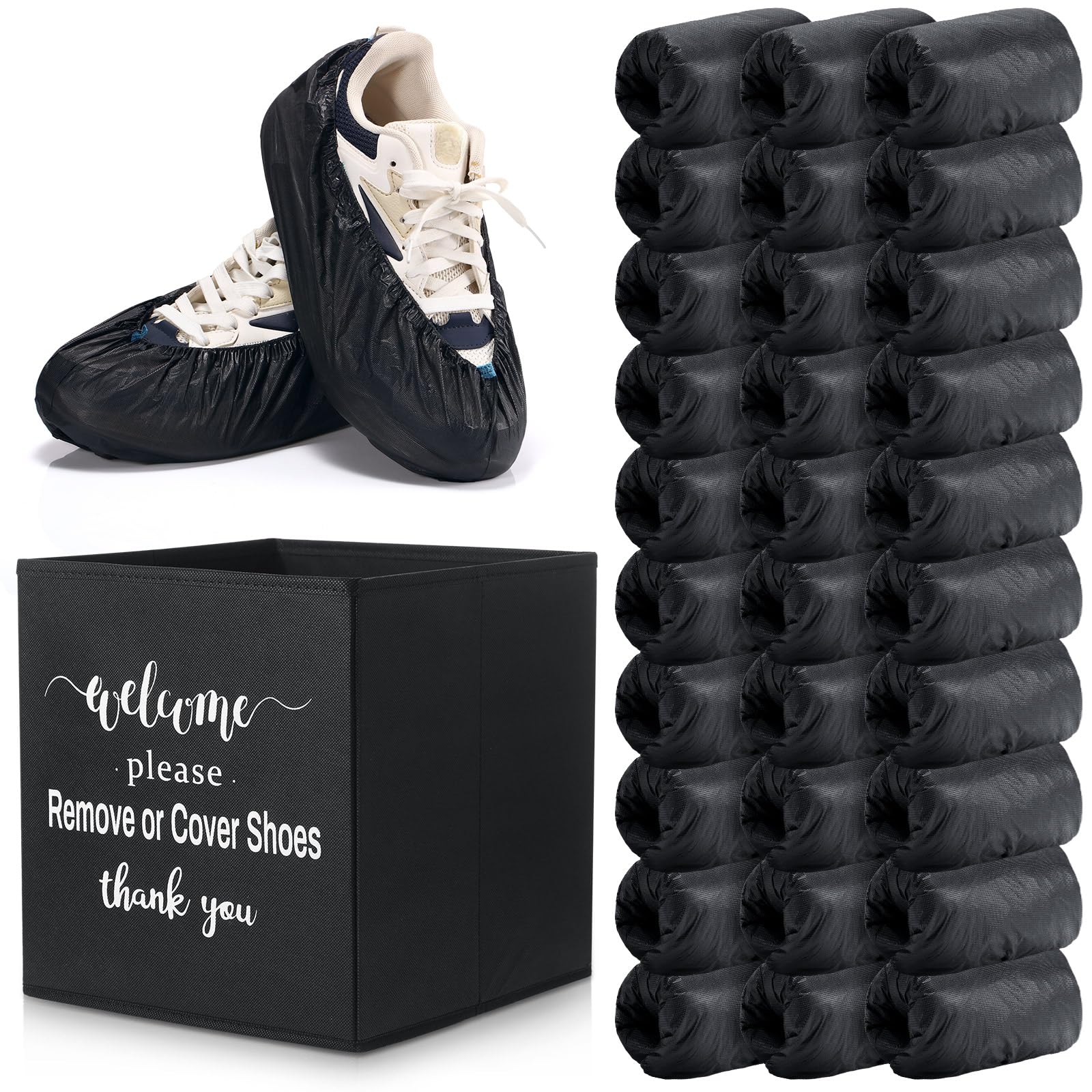 Unittype shoe cover box set keeps entryways tidy and ready for guests