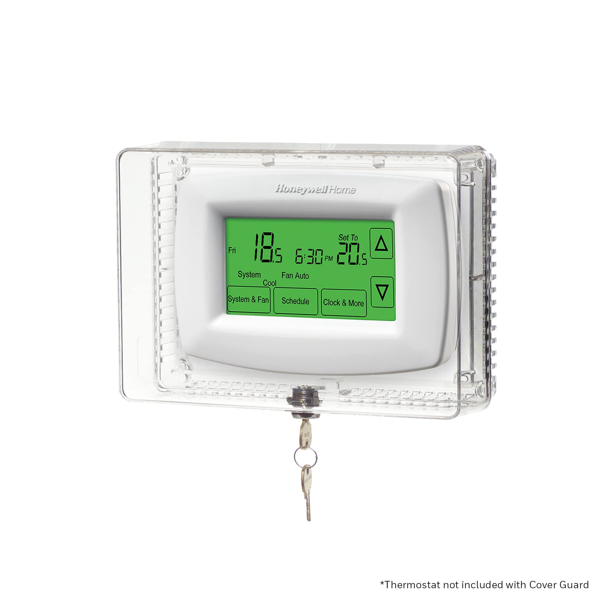 CG512A1009 key lock protects thermostat settings from unauthorized changes.