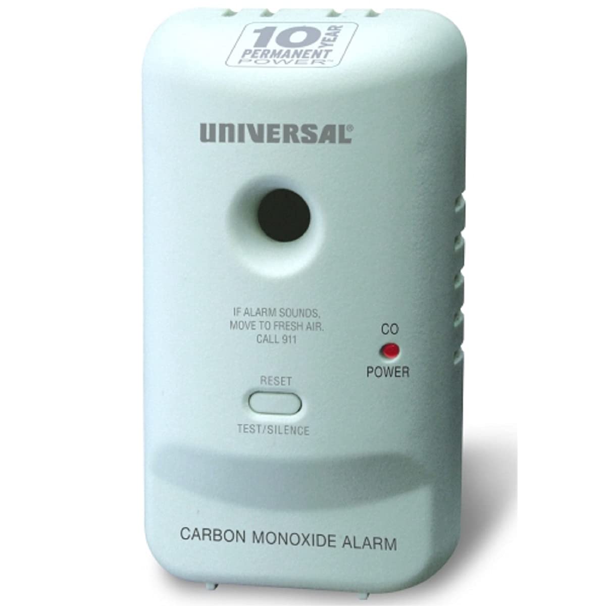 Universal Security Instruments MC304SB front view showing CO protection for home safety