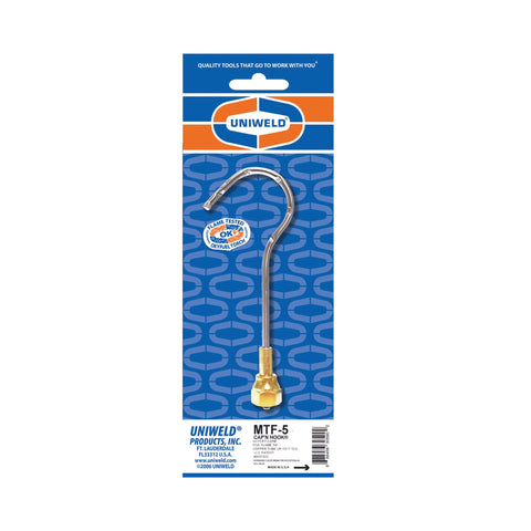 Uniweld Cap'n Hook 5-Flame Tip in action brazing copper tubing with targeted heat