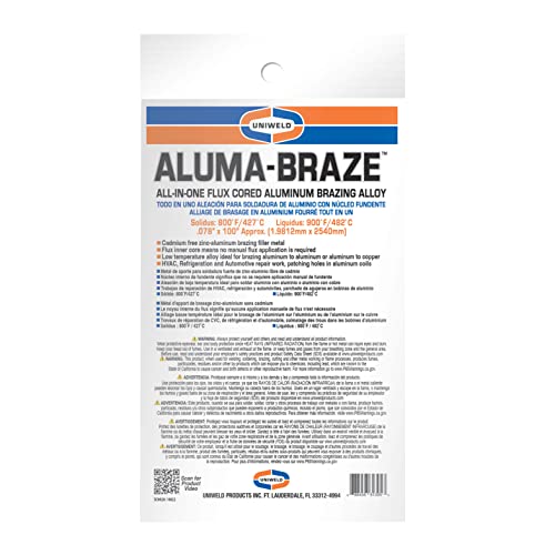 Uniweld UAB Aluma-Braze demonstrates low-temperature self-fluxing action for aluminum-to-aluminum joints